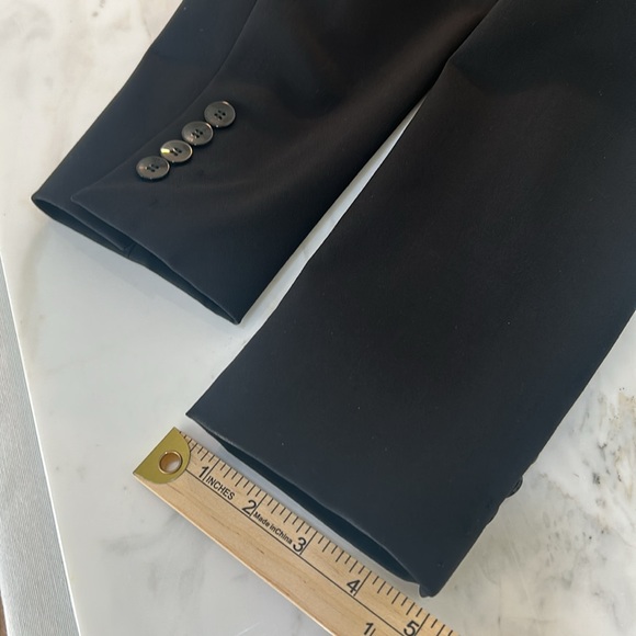 HUGO BOSS WOOL BLAZER WOMEN SIZE UNKNOW BLACK CURVED LAPELS - Picture 12 of 14